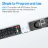 W3 Air Mouse Wireless Remote Control with Ir Learning Voice Inputting Double Faced Air Fly Mouse Black