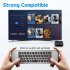W3 Air Mouse Wireless Remote Control with Ir Learning Voice Inputting Double Faced Air Fly Mouse Black