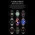 W3  Smart  Watch 1 28inch Full Touch Sport Fitness Watch Ip68 Waterproof Bluetooth compatible Answer Call Smartwatch Black plate black leather