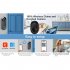 W3 WiFi Doorbell Camera Two Way Audio Anti Theft Alarm Video Door Bell Night Vision Anti Theft Alarm Video Doorbell black