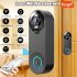 W3 WiFi Doorbell Camera Two Way Audio Anti Theft Alarm Video Door Bell Night Vision Anti Theft Alarm Video Doorbell black
