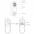 W3 WiFi Doorbell Camera Two Way Audio Anti Theft Alarm Video Door Bell Night Vision Anti Theft Alarm Video Doorbell black