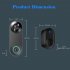 W3 WiFi Doorbell Camera Two Way Audio Anti Theft Alarm Video Door Bell Night Vision Anti Theft Alarm Video Doorbell black