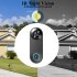 W3 WiFi Doorbell Camera Two Way Audio Anti Theft Alarm Video Door Bell Night Vision Anti Theft Alarm Video Doorbell black
