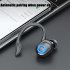 W6 Wireless Bluetooth compatible 5 2 Headset Noise Cancelling Business Headphones Ear mounted In ear Sports Earbuds black