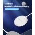 W60 Magnetic Wireless  Charger Fast Portable Charging For iPhone Huawei Samsungn white