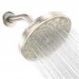 US Hosslly Rainfall Shower Head High Pressure 360° Adjustable - Brushed Nickel