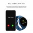 W9 Smart Bracelet Bluetooth Heart Rate Monitor Call Reminder Waterproof Sports Fitness Smartwatch Blue