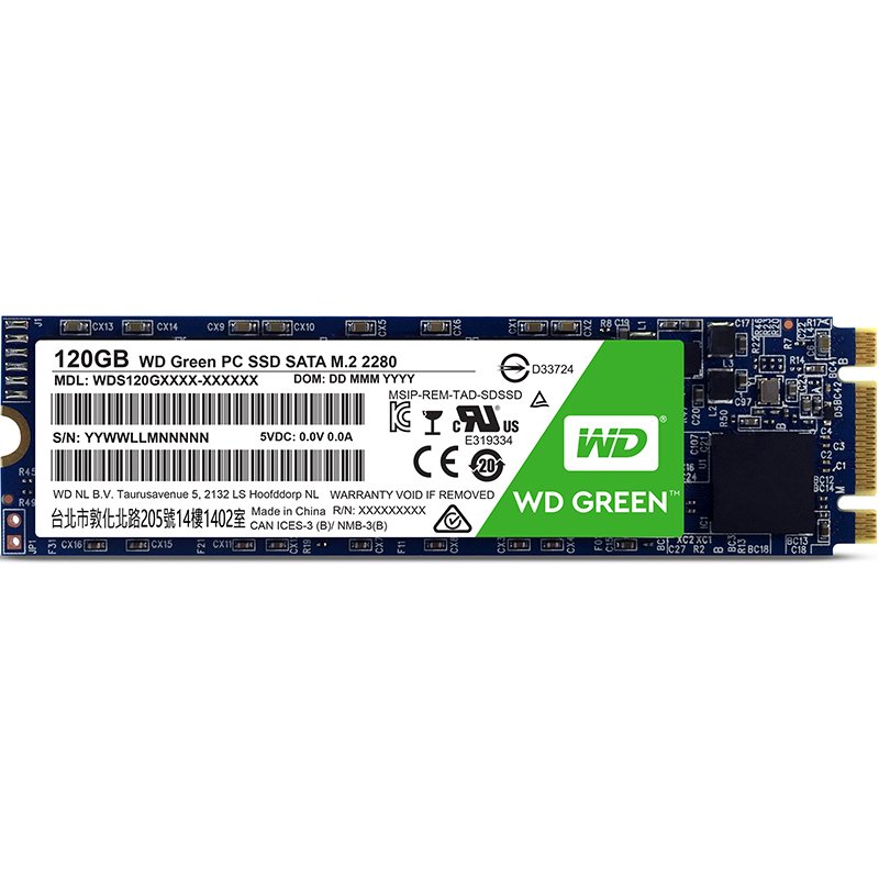 WD Green M.2 PC Solid State Drive 120GB SSD