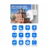 WHD613 WIFI Camera Surveillance Camera Clear HD Recording Night Vision Smart Camera For Home Security Guard US Plug