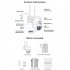WHD613 WIFI Camera Surveillance Camera Clear HD Recording Night Vision Smart Camera For Home Security Guard US Plug