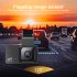 WIFI Dash Cam 3  IPS Screen Front Rear Dual Dash Camera 120   Wide Angle Driving Recorder Loop Recording App Control black