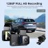 WIFI Dash Cam 3  IPS Screen Front Rear Dual Dash Camera 120   Wide Angle Driving Recorder Loop Recording App Control black