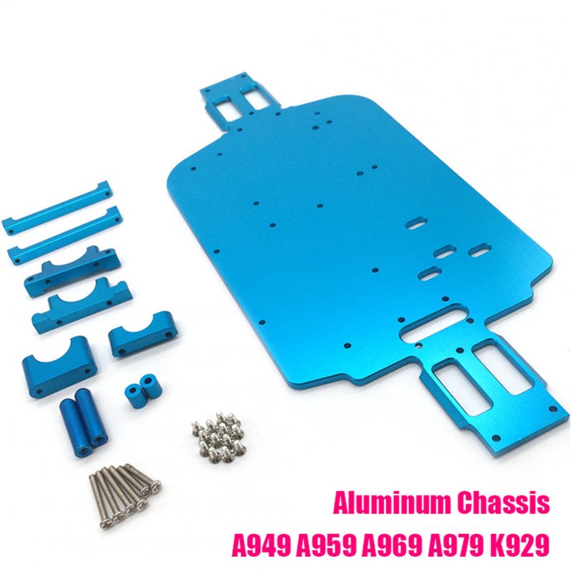 WLtoys 1/18 RC Car Metal Base Plate A949 A959-B A969 A979 Chassis K929 Parts blue