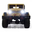 WPL B-14 RC Truck Remote Control 4 Wheel Drive Climbing Off-Road Vehicle Toy 2.4G Army Toys Car Shape with Head Lighting DIY KIT yellow_KIT