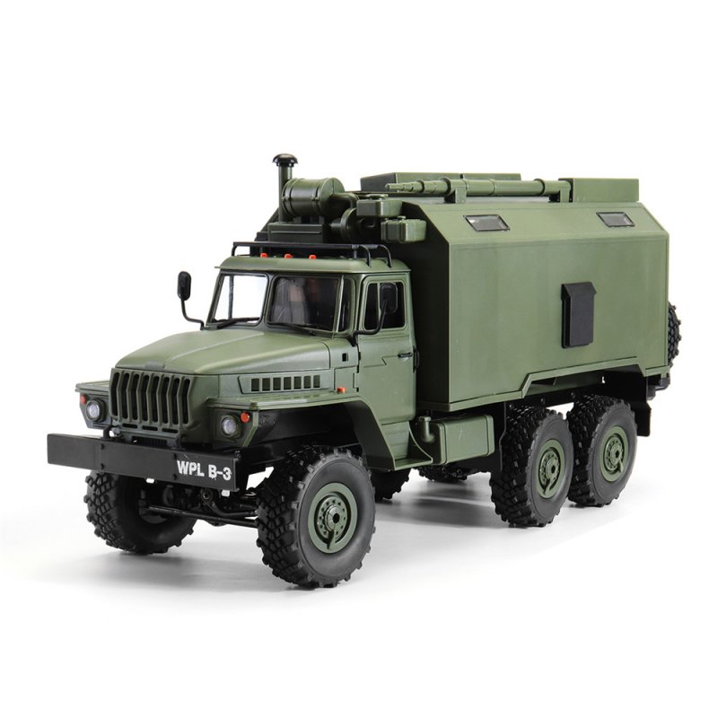 WPL B36 Ural 1/16 Kit 2.4G 6WD Rc Car Military Truck Rock Crawler No ESC Battery Transmitter Charger green