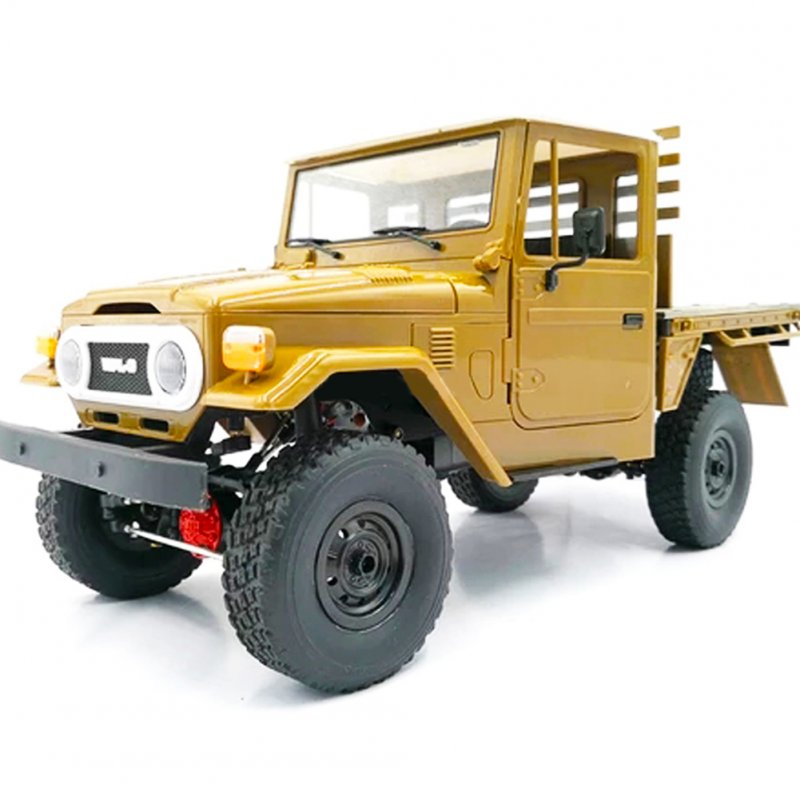 WPL C44KM 1/16 Metal Edition Kit 4Wd Climbing Off-Road Truck Diy Accessories Modified Upgrade Without ESC Battery Transmitter Receiver yellow