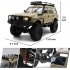 WPL C54 1 1 16 Remote Control Truck 2 4GHZ 4WD RC Rock Crawler Off Road Vehicle With Snorkel Hood And Luggage Rack For Boys Girls Birthday Gifts Yellow 2 batter