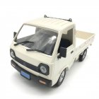 WPL D12 1/10 4WD RC <span style='color:#F7840C'>Car</span> Simulation Drift Truck Brushed 260 motor Climbing <span style='color:#F7840C'>Car</span> <span style='color:#F7840C'>LED</span> <span style='color:#F7840C'>Light</span> On-road RC <span style='color:#F7840C'>Car</span> Toys <span style='color:#F7840C'>For</span> Boys Kids Gifts White 2 batteries