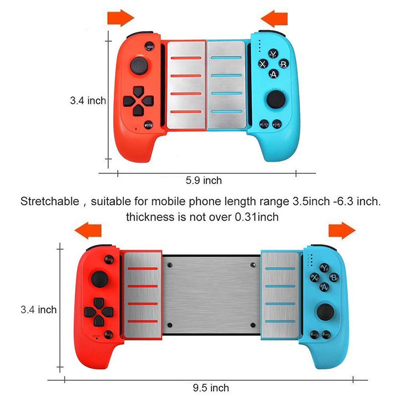 Wireless Bluetooth Game Controller Telescopic Gamepad Joystick for Samsung Xiaomi Huawei Android Phone PC 