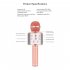 WS858 Mobile Phone Karaoke Microphone Wireless Bluetooth Capacitor Microphone Audio black Karaoke microphone