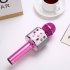 WS858 Mobile Phone Karaoke Microphone Wireless Bluetooth Capacitor Microphone Audio black Karaoke microphone