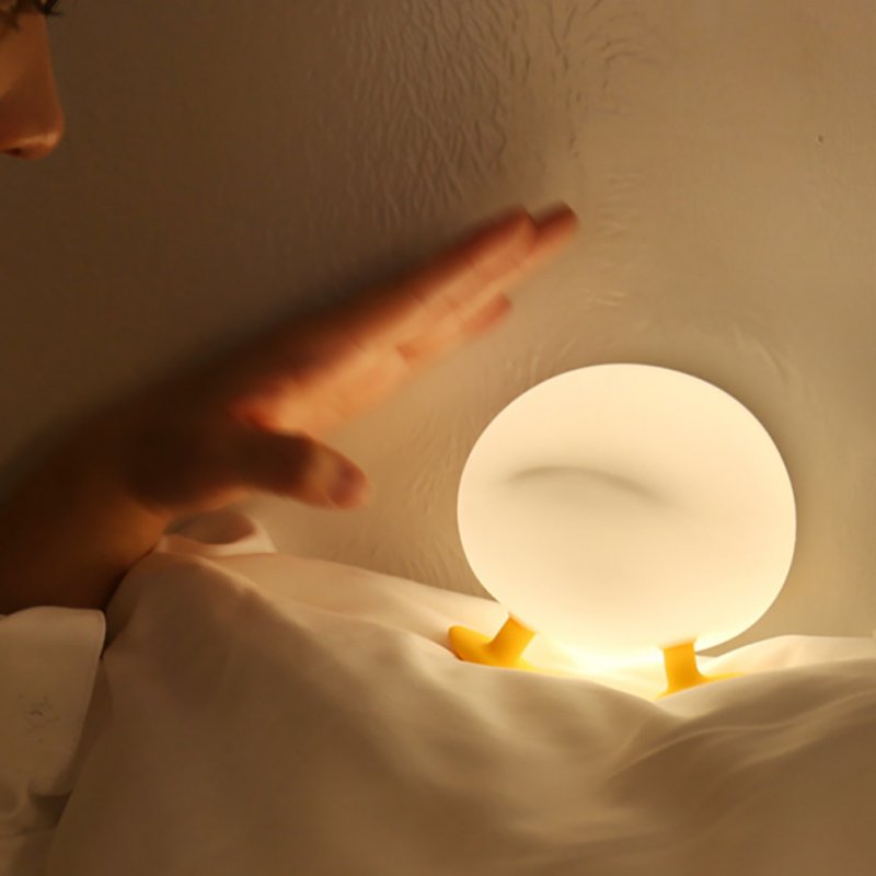 Cute Duck Led Night Light 1200mah 3200-4000k Two-color Bedroom Bedside Table Lam