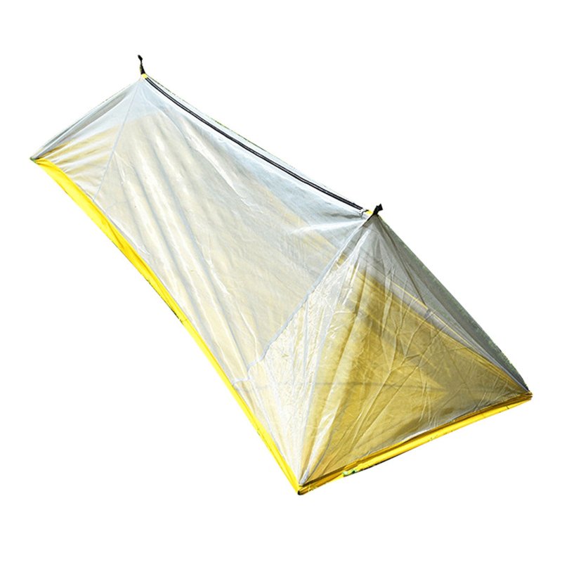 Ultralight Single Person Mesh Tent Outdoor Breathable Waterproof Portable Adjustable Tent for Camping Fishing Yellow