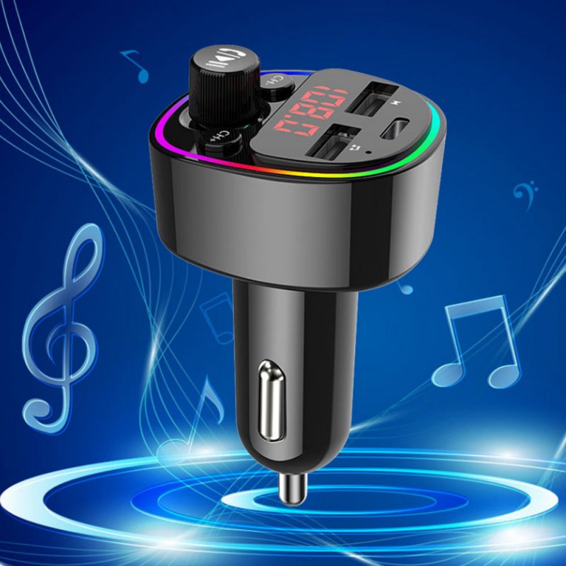 Car Mp3 Player Bluetooth-compatible G67 Card Pd Fast Charging Dual Usb High-power Power Supply Car Hands-free Fm Transmitter 