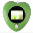 Heart-Shaped Green Mini Digital Photo Display Keyring