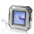 Silver Digital Photo Frame + MP3 Player - TF Card Port