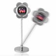Silver Flower Digital Photo Frame - 1.1 Inch LCD Screen
