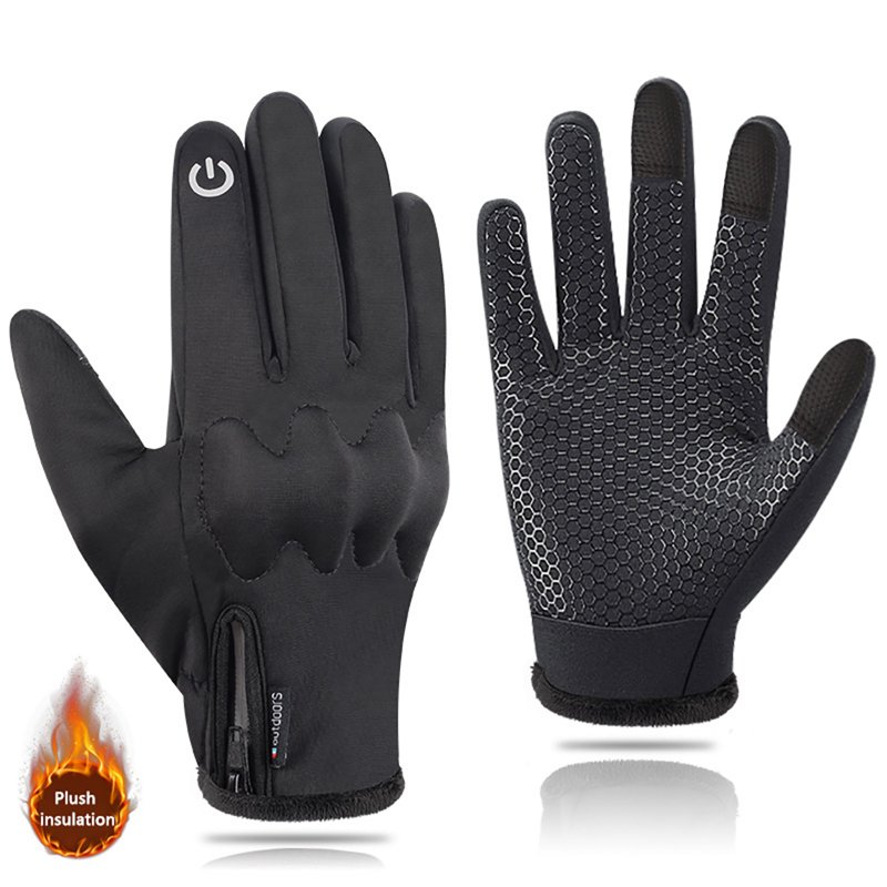 Winter Gloves For Men Women Full Palm Anti Slip Warm Touchscreen Full Finger Work Gloves For Cycling Hiking Running Skiing S