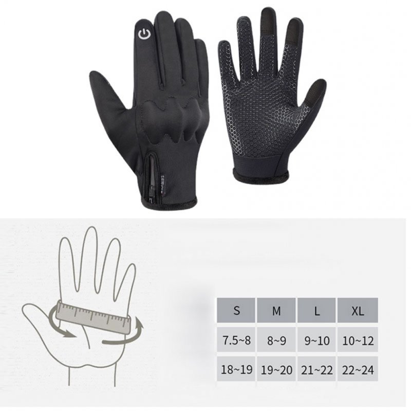 Winter Gloves For Men Women Full Palm Anti Slip Warm Touchscreen Full Finger Work Gloves For Cycling Hiking Running Skiing S