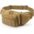 Waist  Bag Oxford Cloth Waist Pack Multi pocket For Camping Hiking Pouch Belt Bags black 15 inches