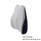 Waist  Cushion 45 40 10cm Ergonomic Designed Waist Support Pillow Memory Foam Navy