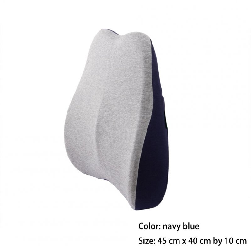 Waist  Cushion 45*40*10cm Ergonomic Designed Waist Support Pillow Memory Foam Navy