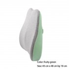 Waist  Cushion 45 40 10cm Ergonomic Designed Waist Support Pillow Memory Foam green