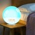 Wake  Up  Light  Sunrise Sunset Alarm Clock  Colorful Lights Natural Sounds  Dual Alarms Snooze Sleep Aid Bedside Lamp For Bedroom