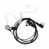 Walkie Talkie Earpiece With Mic 2 Pin Covert Air Acoustic Tube Headset Hands free For Bouncers Nightclubs black