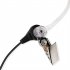 Walkie Talkie Earpiece With Mic 2 Pin Covert Air Acoustic Tube Headset Hands free For Bouncers Nightclubs black