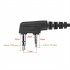 Walkie Talkie Earpiece With Mic 2 Pin Covert Air Acoustic Tube Headset Hands free For Bouncers Nightclubs black