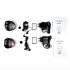 Walkie Talkie Watch Set    Edition   EU   Pair of stylish  matte black walkie talkies  also called 2 way radios  specially designed to fit on a wrist strap f