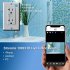 Wall Camera Outlet 1080P HD Wireless Wifi Ip Camcorder Remote Monitoring Home Security Surveillance Cam A Q36