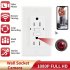 Wall Camera Outlet 1080P HD Wireless Wifi Ip Camcorder Remote Monitoring Home Security Surveillance Cam B Q37