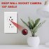 Wall Camera Outlet 1080P HD Wireless Wifi Ip Camcorder Remote Monitoring Home Security Surveillance Cam C Q39
