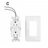 Wall Camera Outlet 1080P HD Wireless Wifi Ip Camcorder Remote Monitoring Home Security Surveillance Cam C Q39