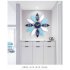 Wall Clock Noiseless Hanging Pendant for Restaurant Home Decoration blue
