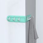 Wall Corner Hook Foldable Storage Rack Nail-free Key Hanger Wardrobe Bathroom Kitchen Organizer green_36.7 * 5.8cm