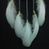 Wall Hanging Dream Catchers With Natural Feathers Wood Stick Wind Chimes Home Craft For Wall Hanging Home Decoration light green